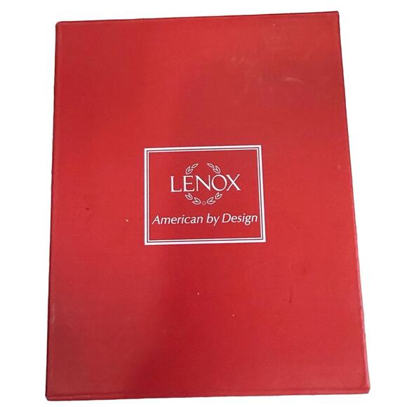 VTG Lenox Sparkle & Scroll Silver Plated Crystal Christmas Tree Ornament w/ Box - Picture 2 of 13